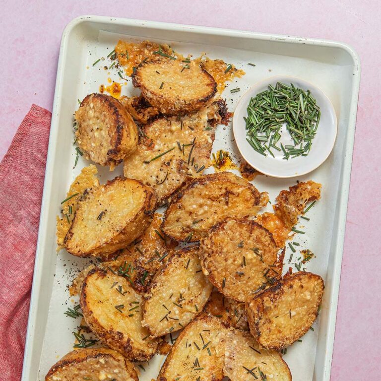 Air Fryer Crispy Parmesan & Butter Potatoes