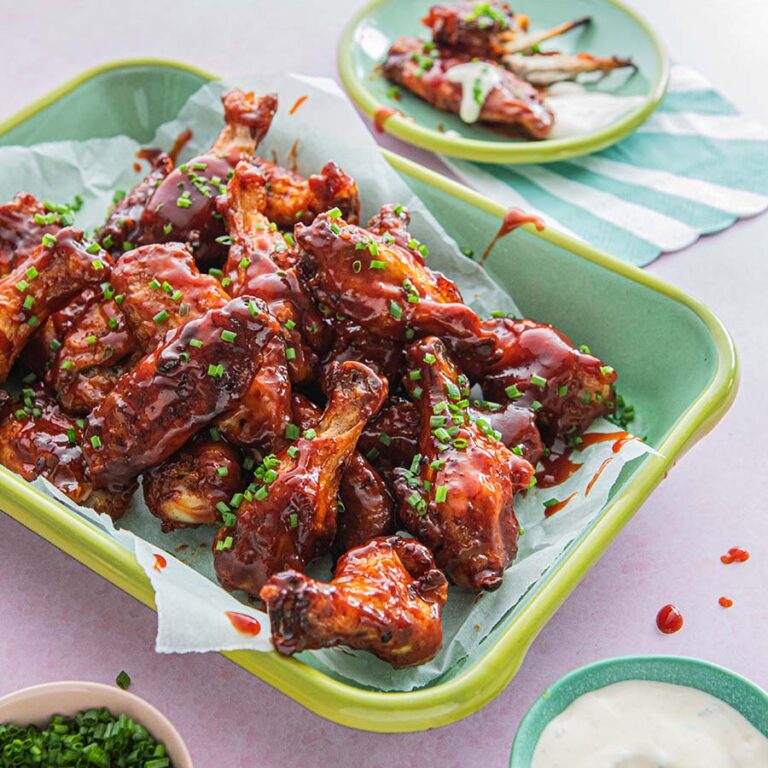 Air Fryer Honey BBQ Chicken Wings