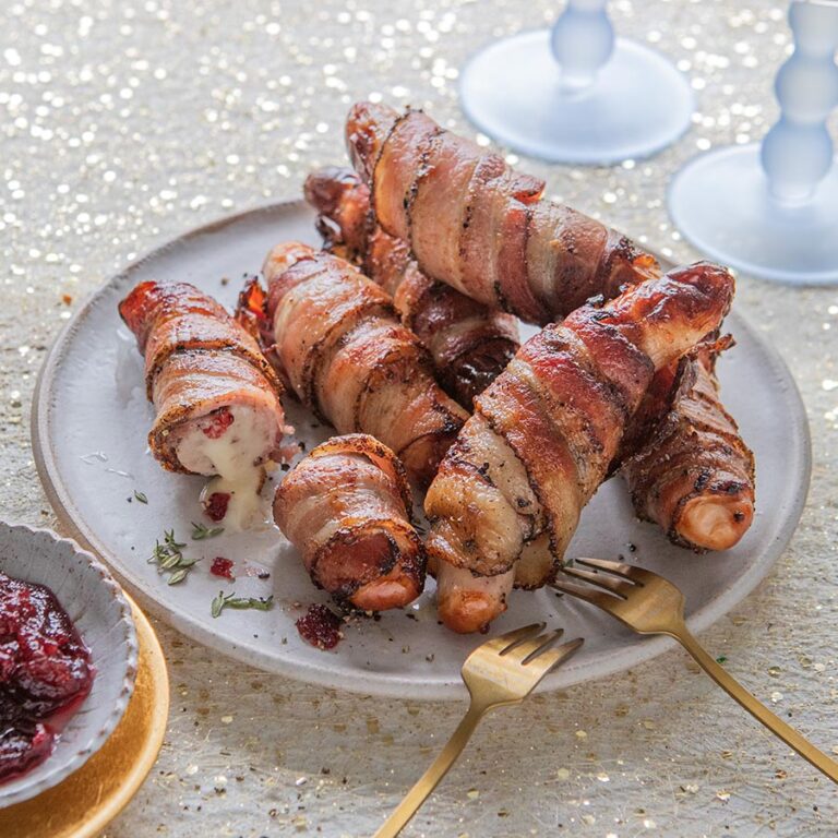 Air Fryer Stuffed Pigs in Blankets