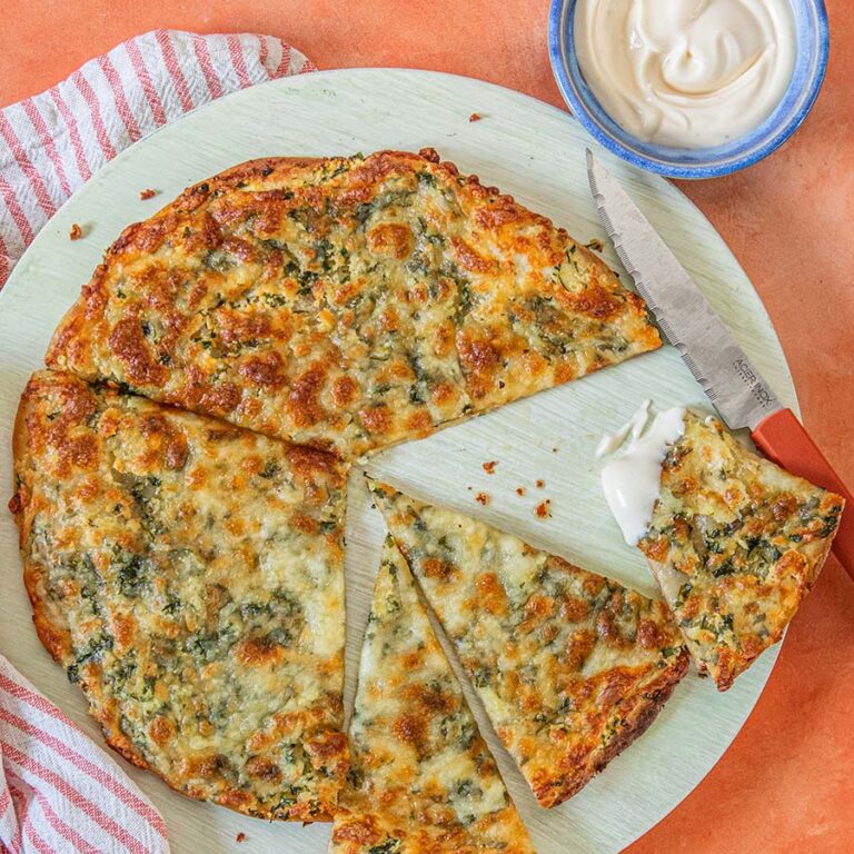 Air Fryer Cheesy Garlic Pizza Wrap