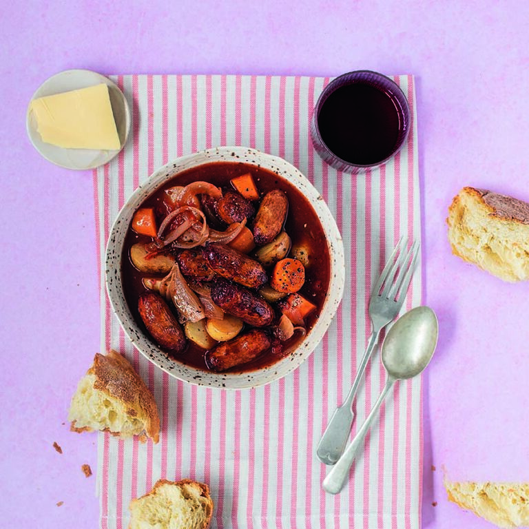 Slow Cooker Sausage & Baby Potato Casserole