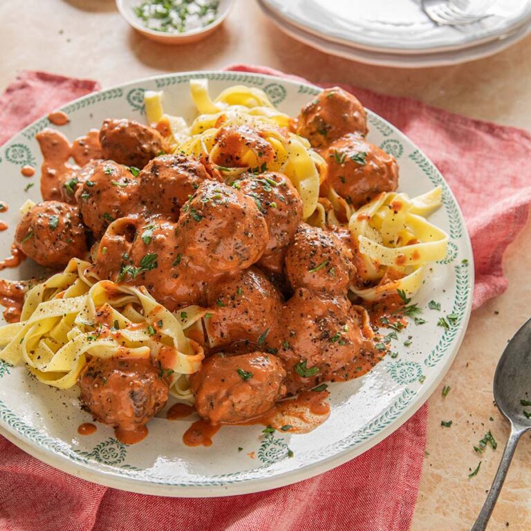 Slow Cooker Creamy Beef & Blackpudding Meatballs