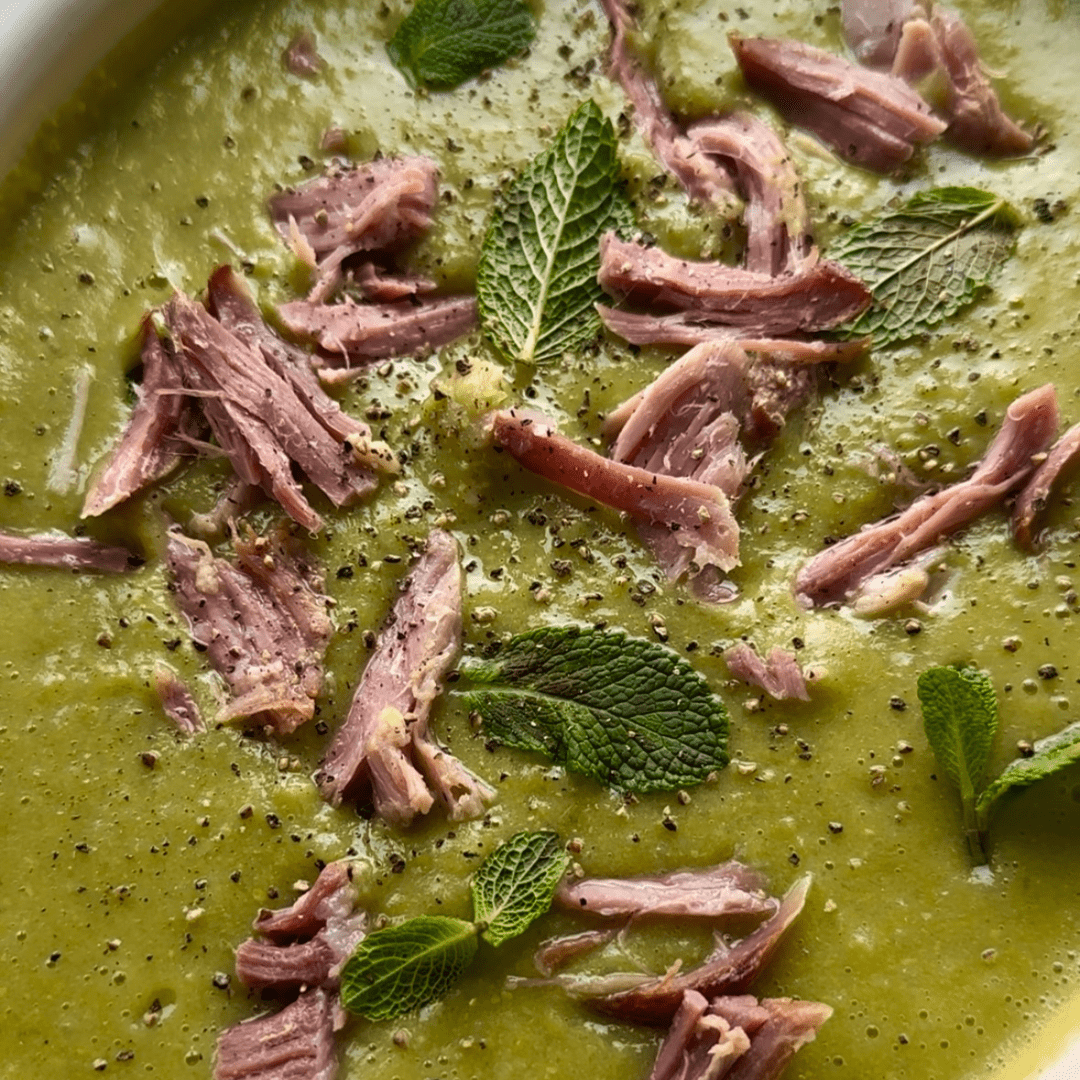 Slow cooker pea and ham soup, hearty winter warmer