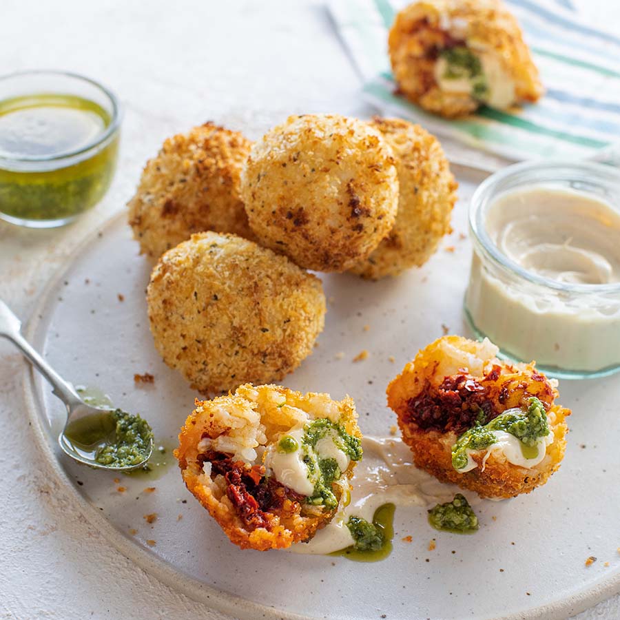 Air fryer ‘Nju-stuffed Arancini Balls