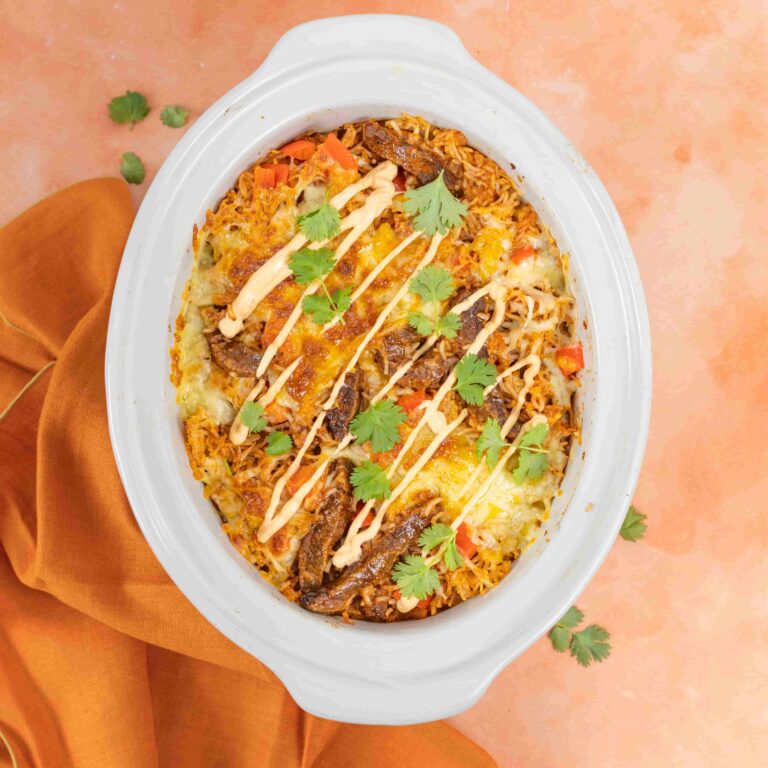 Slow Cooker Cheesy Beef Taco Rice