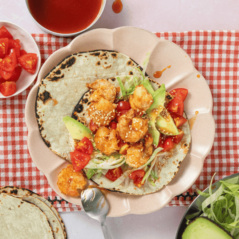 Air Fryer Crispy Prawn Tacos