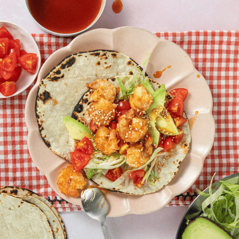 Air Fryer Crispy Prawn Tacos