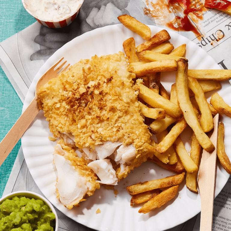 Air Fryer Fish Chips Recipe Bored of Lunch