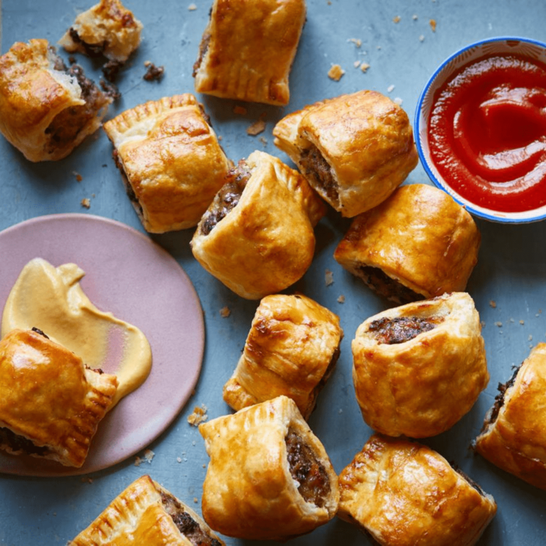 Air Fryer Sausage Rolls With Black Pudding