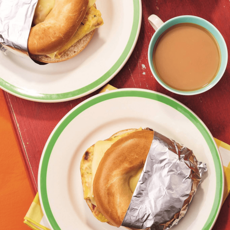 Air Fryer Batch-Prep Breakfast Bagels