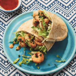 Air Fryer Sweet Chilli Prawn Cocktail Pitta | Bored of Lunch
