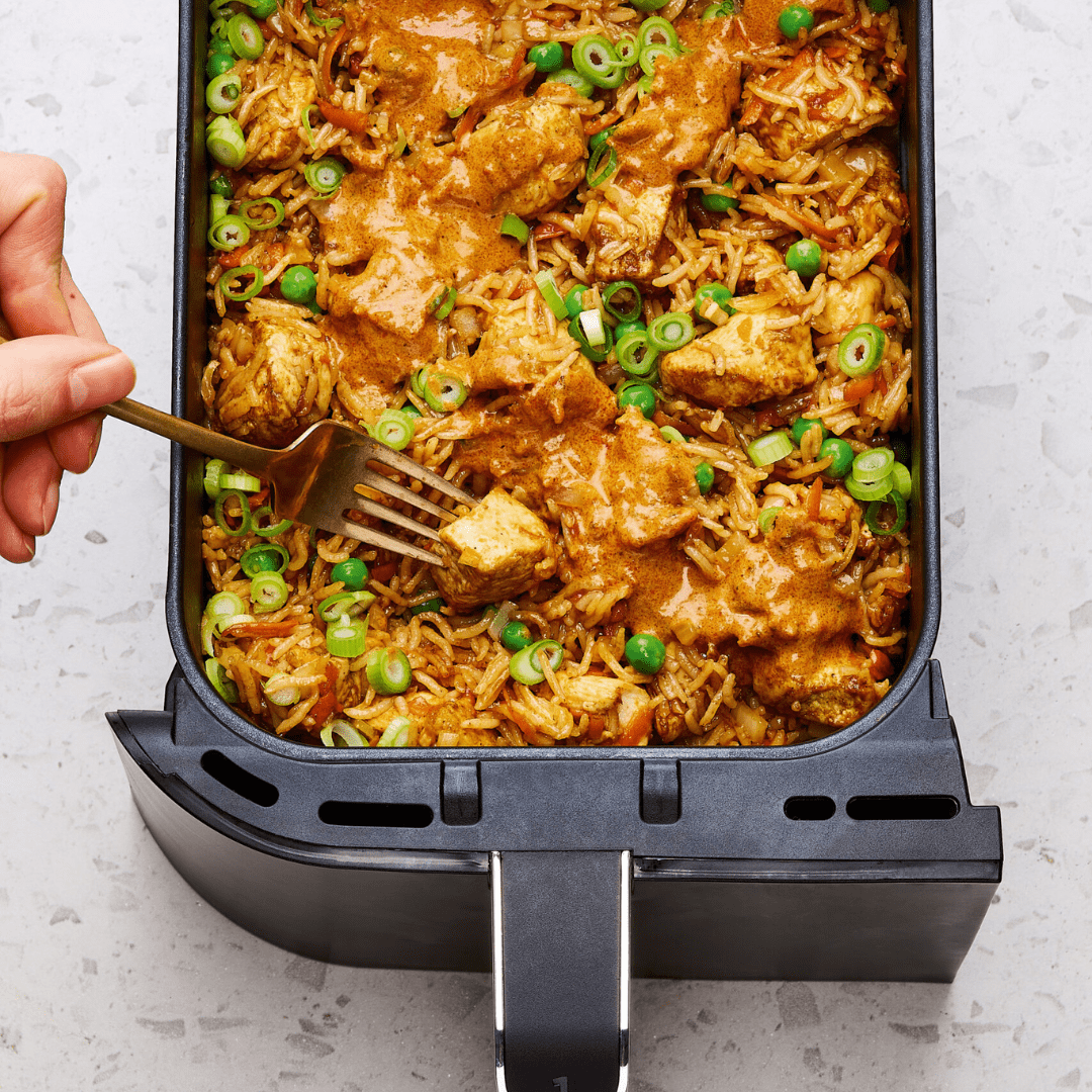 air fryer chicken fried rice