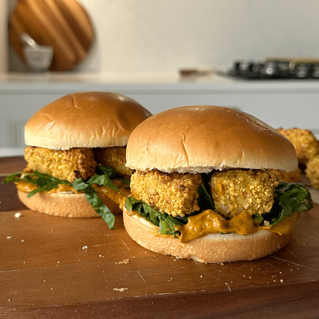 Air Fryer Fish Nugget Sandwich