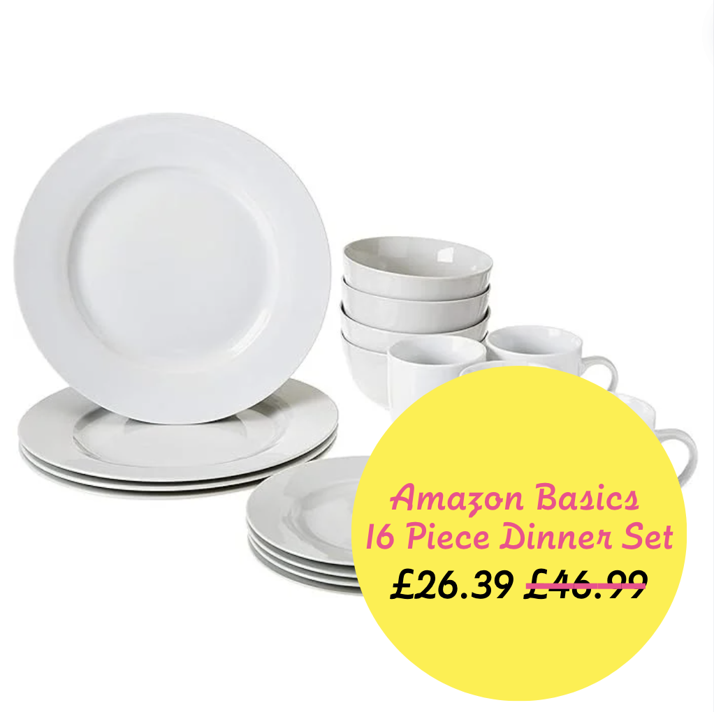 Amazon Basics 16-Piece Dinnerware Set