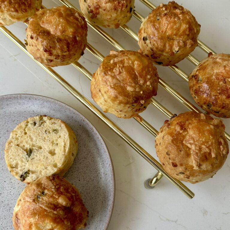 Air Fryer Cheddar & Jalapeno Scones