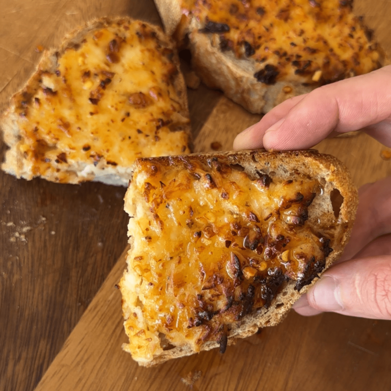 Air Fryer Halloumi Toast