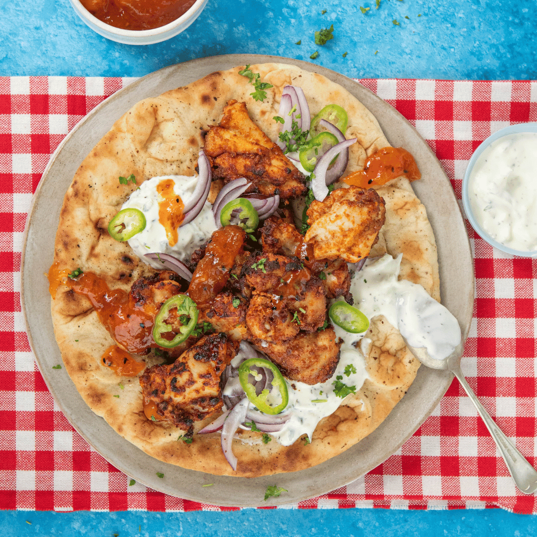 Air Fryer Tandoori Flatbreads