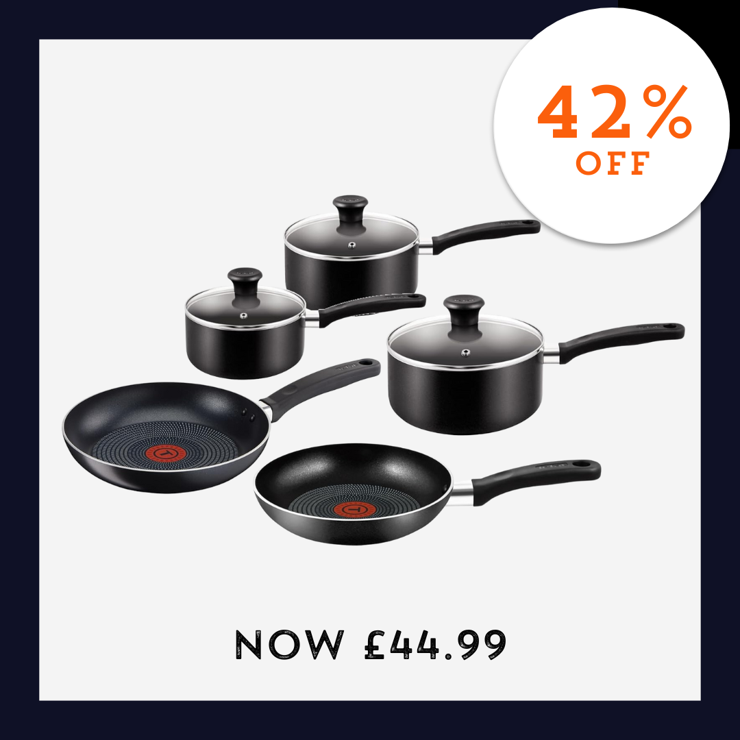 Tefal Essential, Aluminium Pots and Pans Set