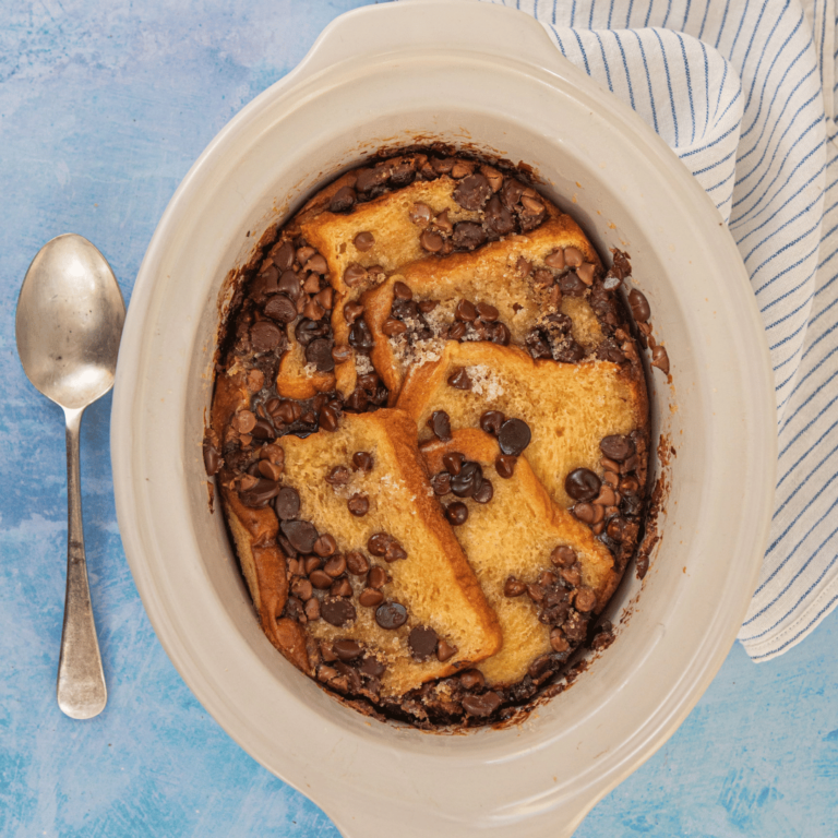 Slow Cooker Bailey’s Bread & Butter Pudding