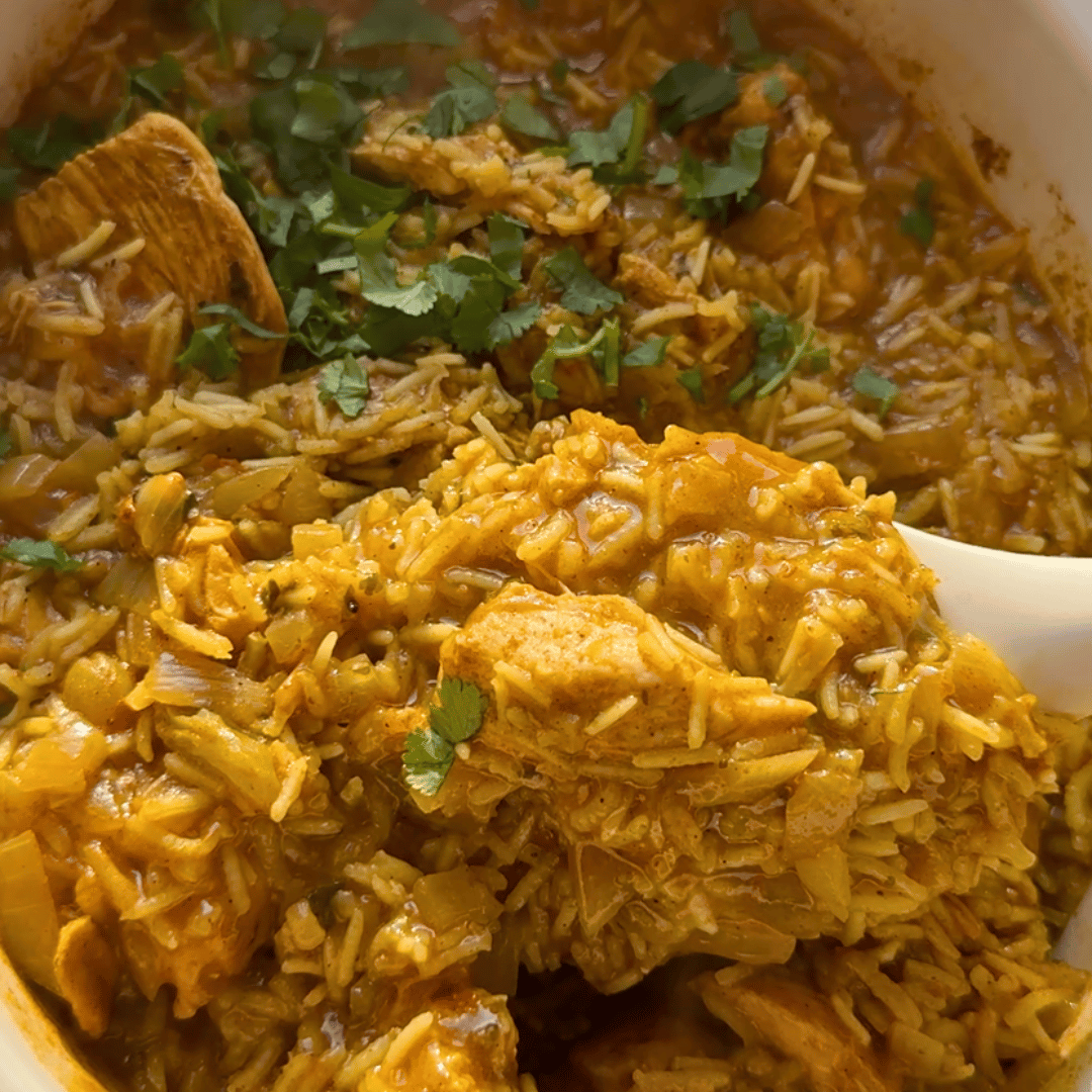 Slow Cooker Chicken Curry & Rice