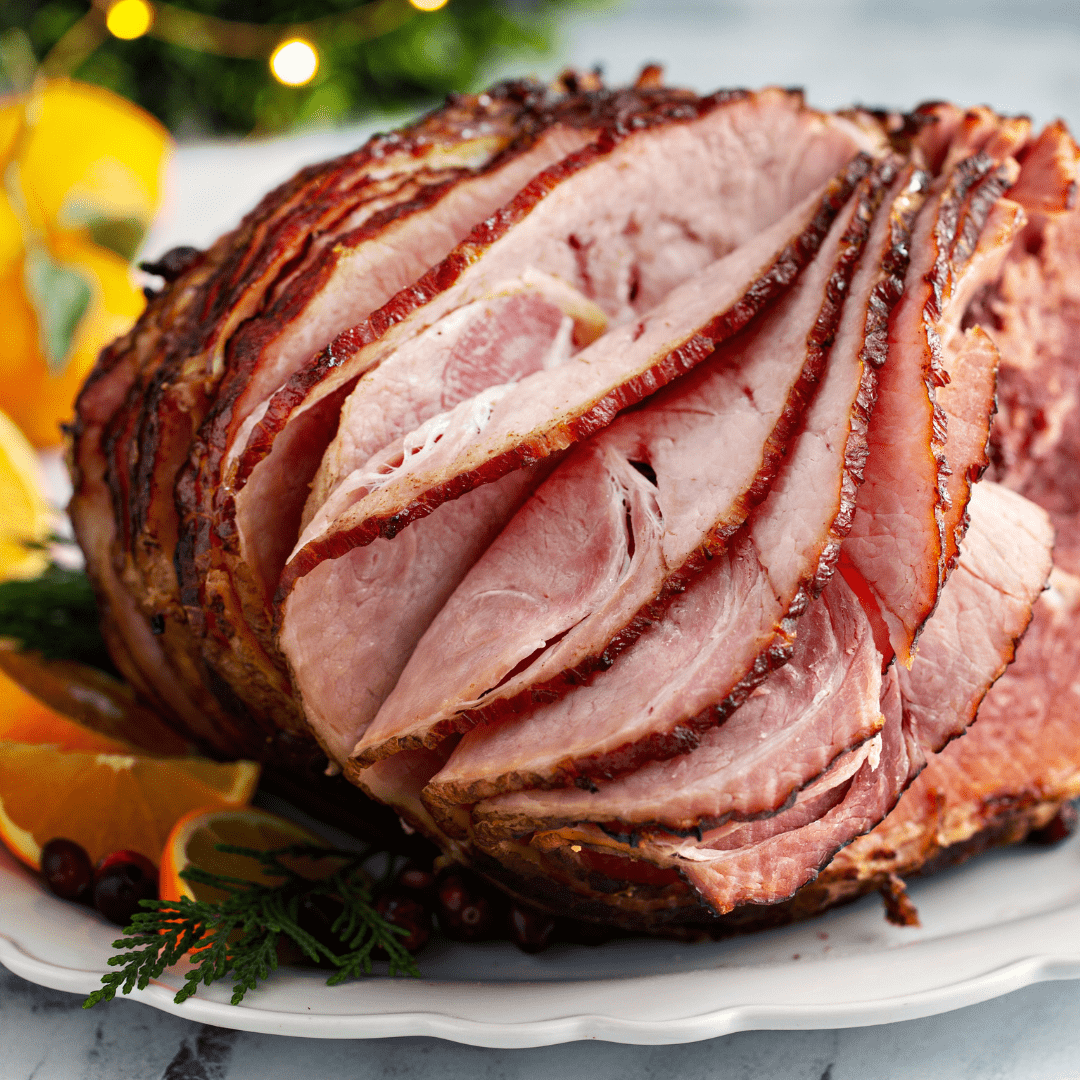 Slowcooker Honey Mustard Ham (Cooked in Cola)