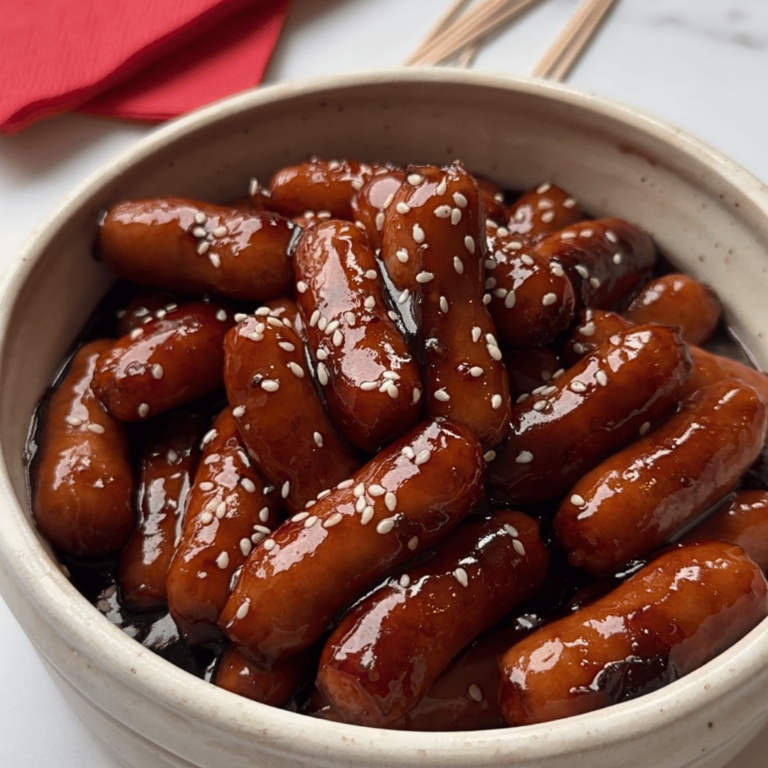 Air Fryer Cranberry & Soy Cocktail Sausages