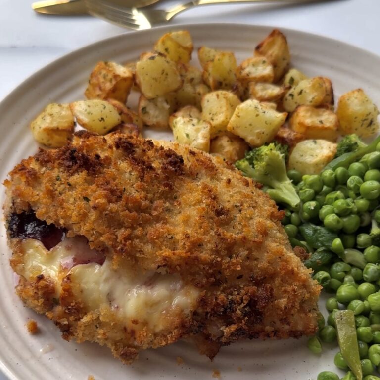 Air Fryer Cranberry & Brie Stuffed Chicken