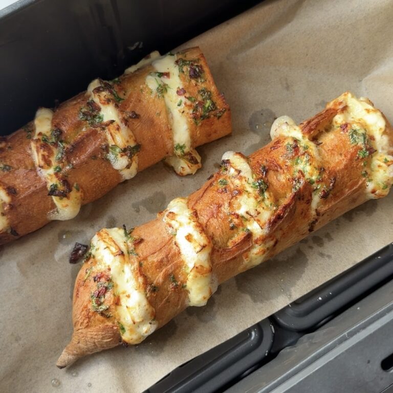 Air Fryer Brie & Honey Garlic Bread