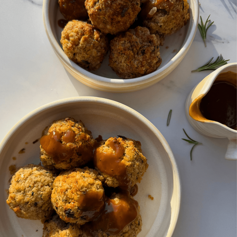 Air Fryer Stuffing Balls