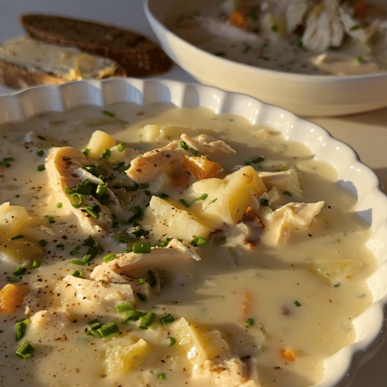 Slow Cooker Creamy Chicken & Potato Soup