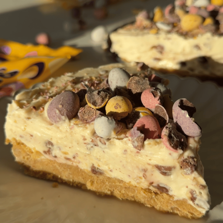 No Bake Mini Egg Cheesecake