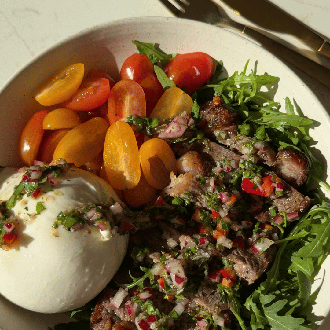 Airfryer Chimichurri Steak Bowls