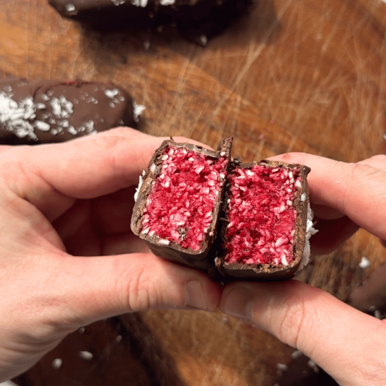 No Bake Raspberry Ruffles