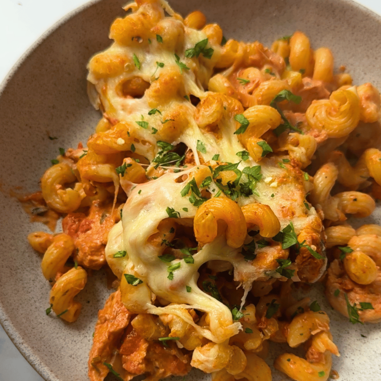 Slow Cooker Cajun Chicken Pasta Bake