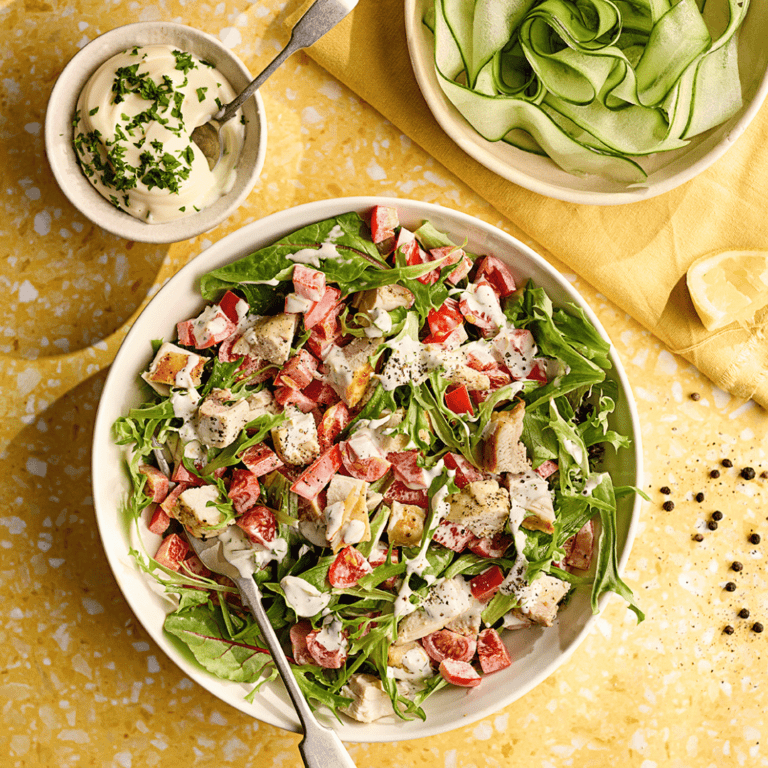 Chopped Lemon Pepper Chicken Salad