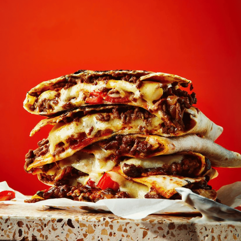 Air Fryer Beef Mince Quesadilla