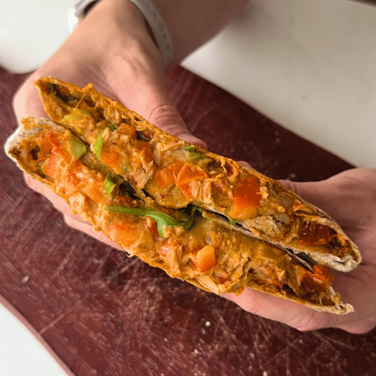 Air Fryer Harissa Tuna Wrap