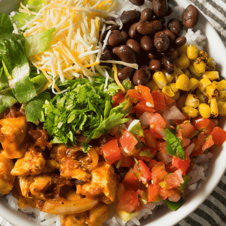 Air Fryer Smoky Tofu Burrito Bowls