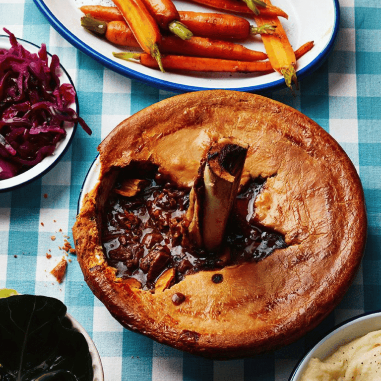 Slow Cooker Beef and Bone Marrow Pie