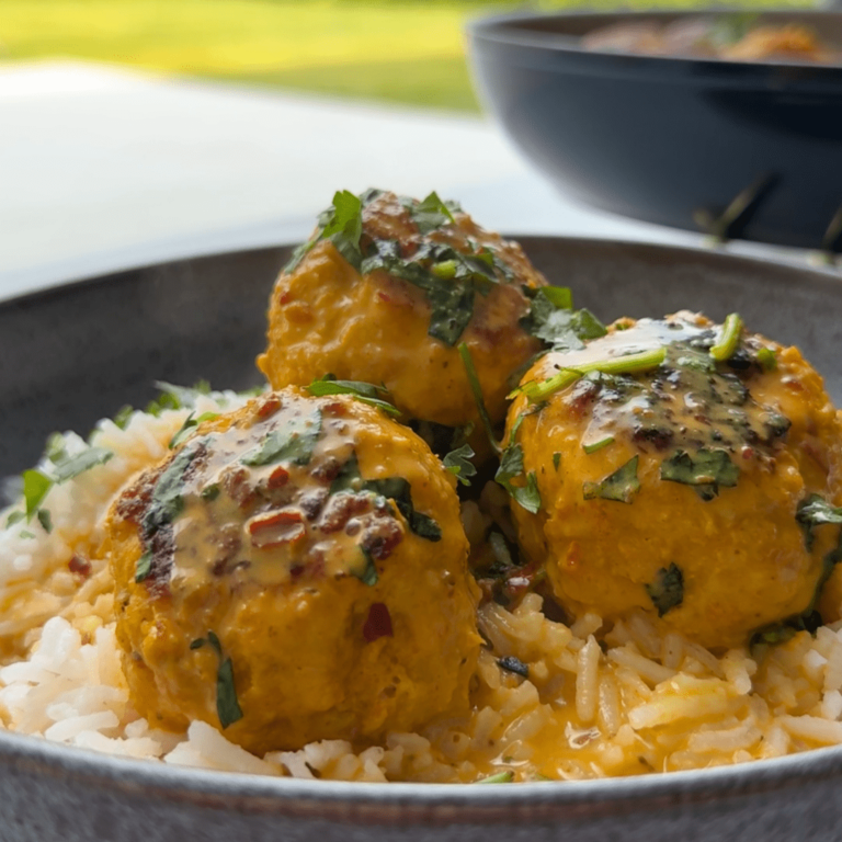 Thai Red Curry Turkey Meatballs