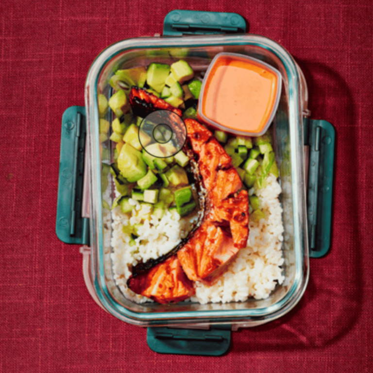 Hassleback Salmon Bake with Salad