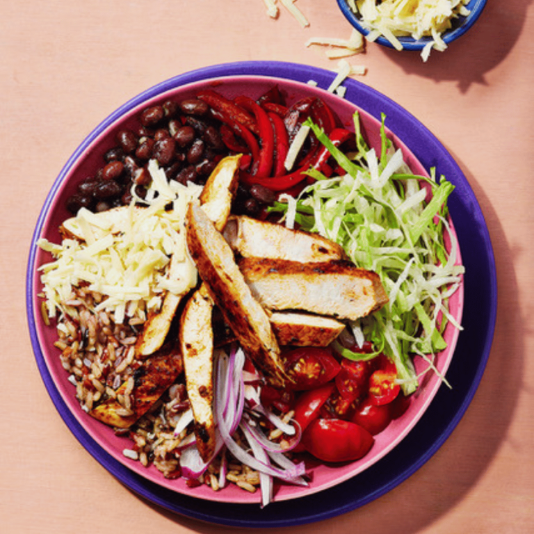 Air Fryer Chipotle Chicken Burrito Bowl