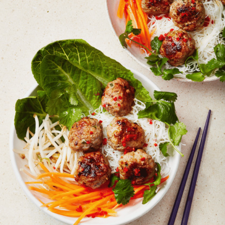 Bun Cha Style Vietnamese Salad