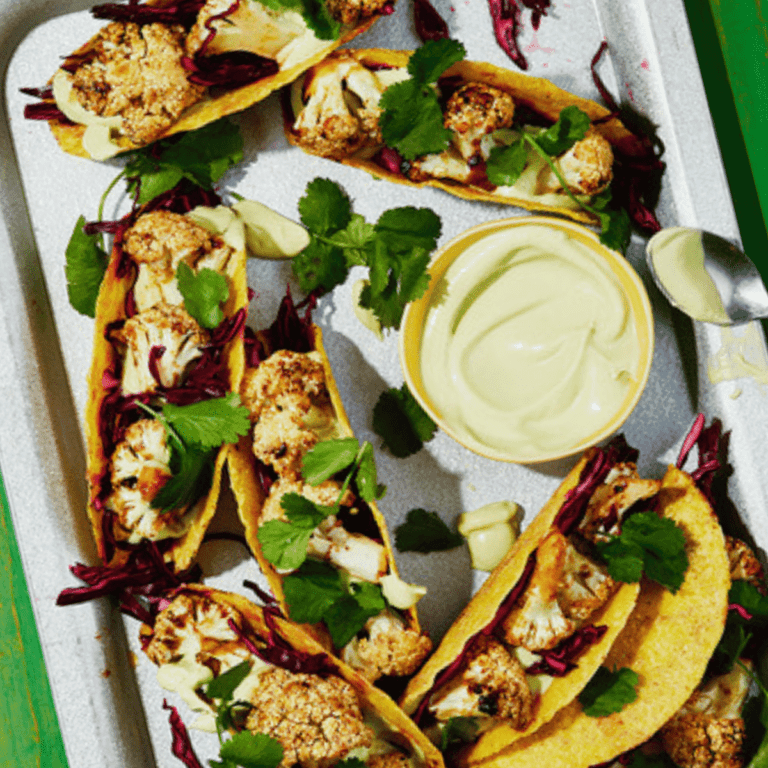 Air Fryer Crispy Fried Cauliflower Tacos