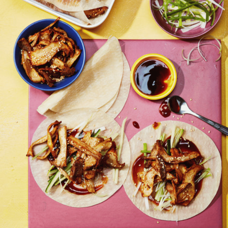 Oyster Mushroom ‘Duck’ Pancakes