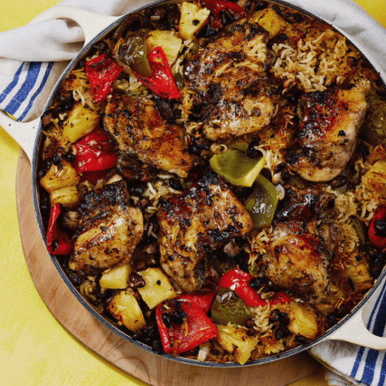 Meal Prep Jerk Chicken with Pineapple Rice