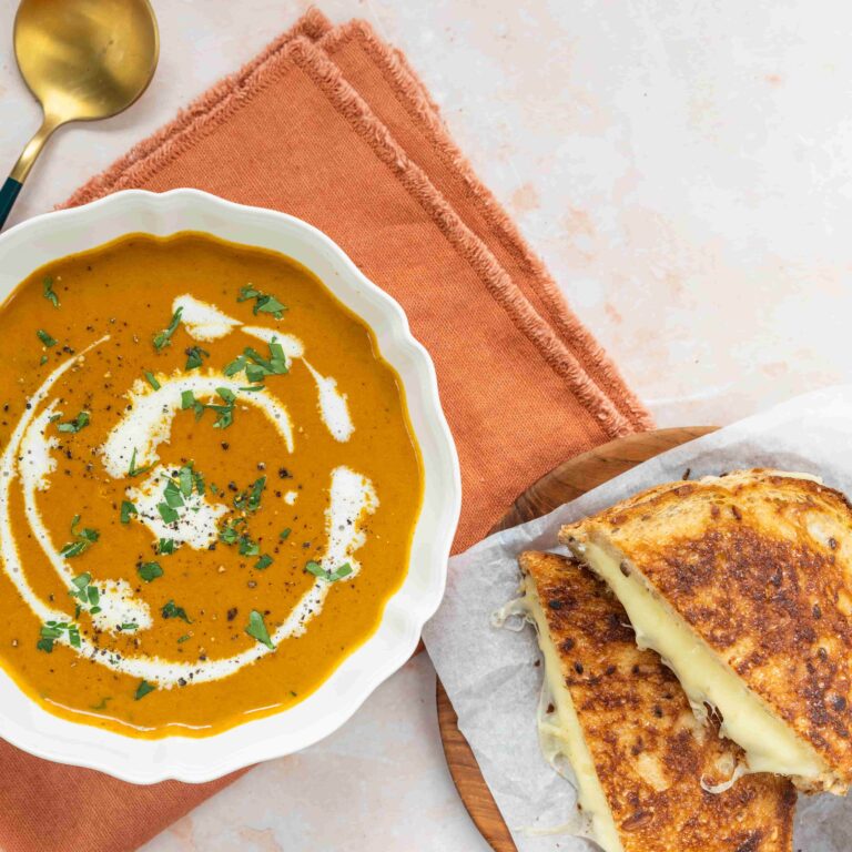 Air Fryer Spiced Butternut Squash Soup