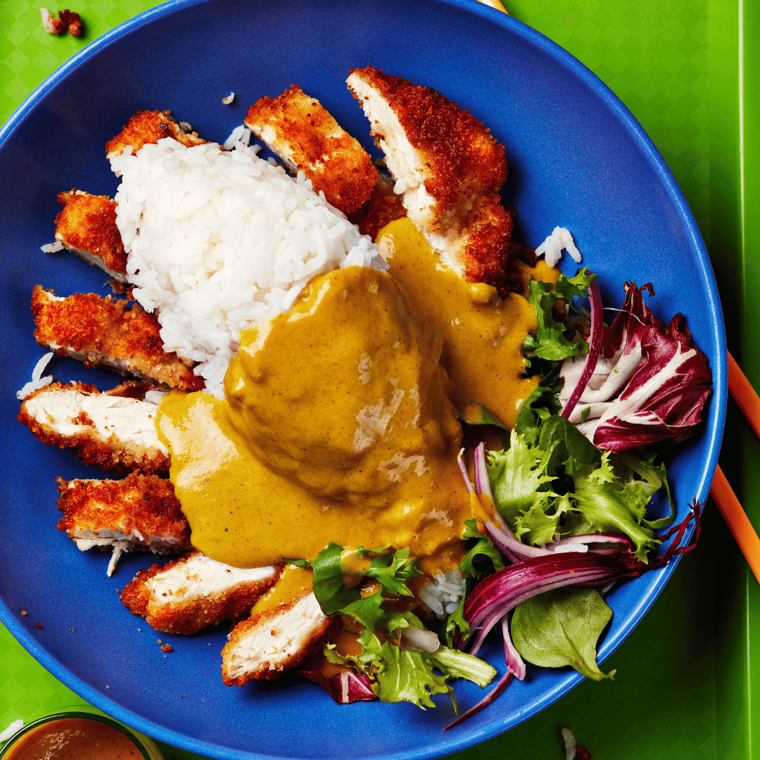 bored of lunch fakeaway air fryer katsu chicken curry