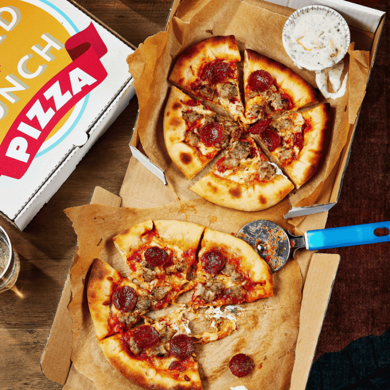 Air Fryer Stuffed-Crust Meat Feast Pizza