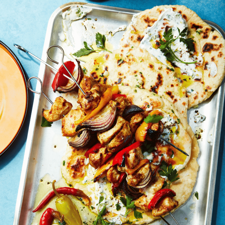 Air Fryer Chicken & Veg Kebabs